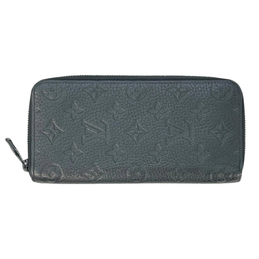 Louis Vuitton Vertical Monogram Taurillon Zippy Long Wallet - Black 