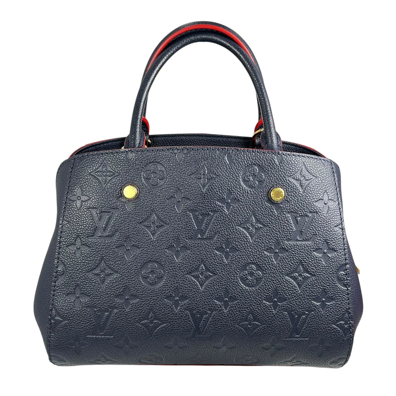 Louis Vuitton Monogram Empreinte Montaigne BB Hand Bag - Navy