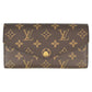 Louis Vuitton Monogram Portefeuille Salah Long Wallet - Brown × Red - 35056
