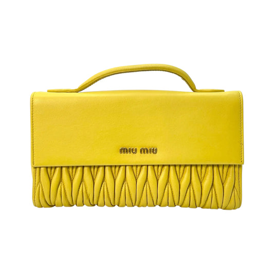 MIUMIU Materasse Long Wallet - Yellow