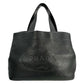 PRADA Punching Logo Hand Bag Leather - Black