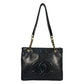 CHANEL CC Logo Lambskin Chain Shoulder Bag - Black