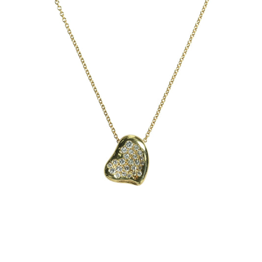Tiffany Full Heart Diamond Necklace - 18KYG