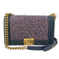 CHANEL Boy Flap Bag Chain Shoulder Bag - Navy