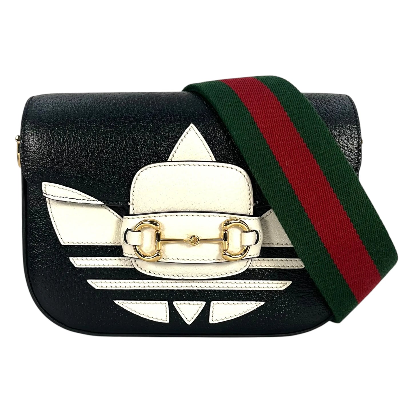 Gucci Adidas Horsebit 1955 Shoulder Bag - Black