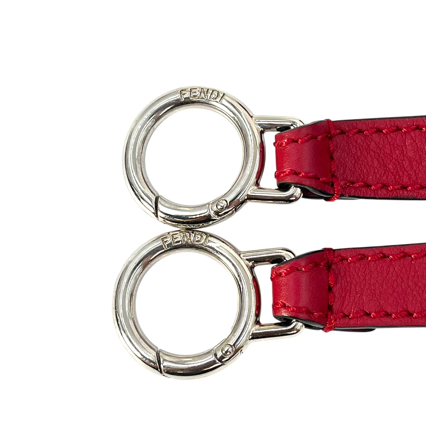 Fendi Peekaboo Iconic Medium Hand Bag Shoulder Bag - Red