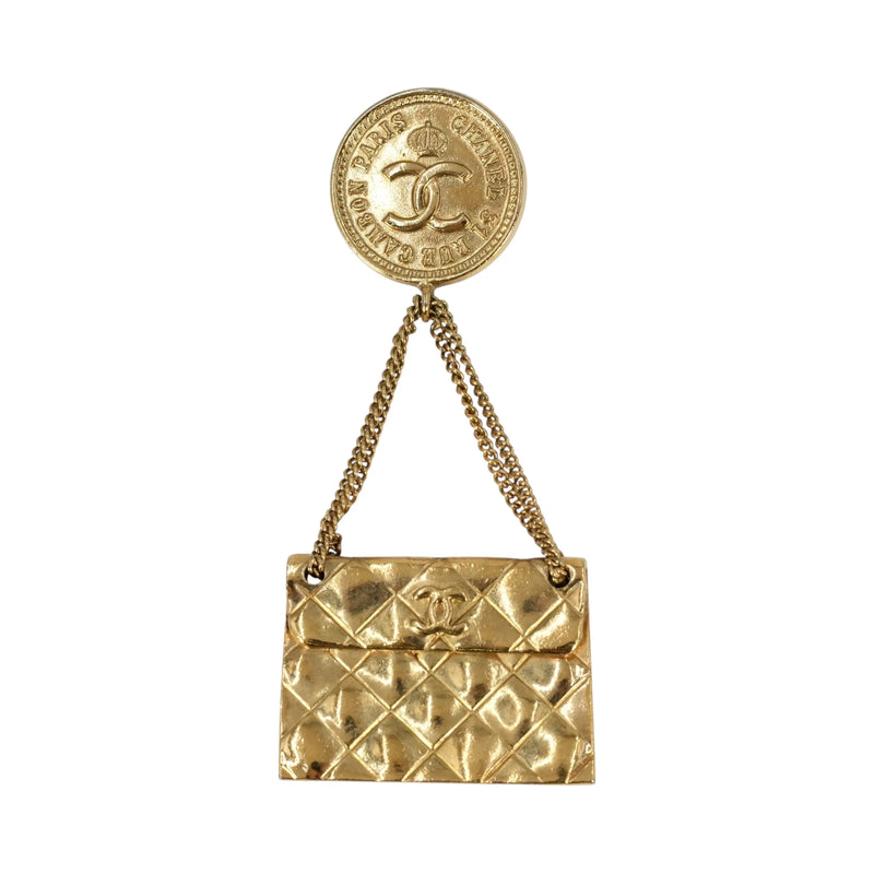 CHANEL Materasse CC Logo Brooch 29 - Gold Plated