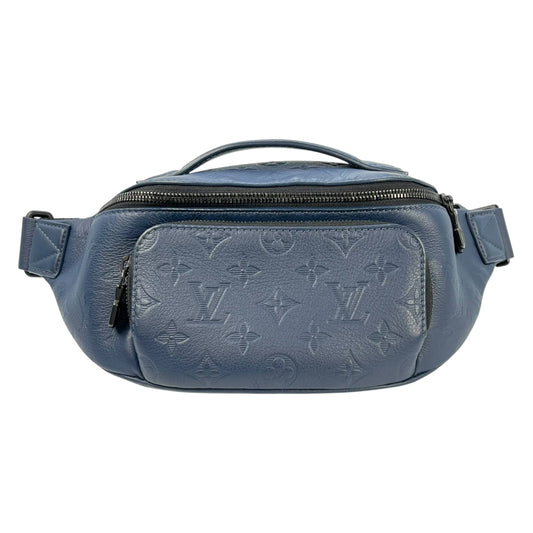 Louis Vuitton Monogram Shadow Discovery Bum Bag Body Bag - Navy
