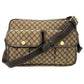 Celine Canvas Macadam Shoulder Bag - Brown