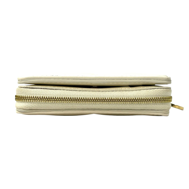 Louis Vuitton Monogram Portefeuille Lou Compact Wallet - White