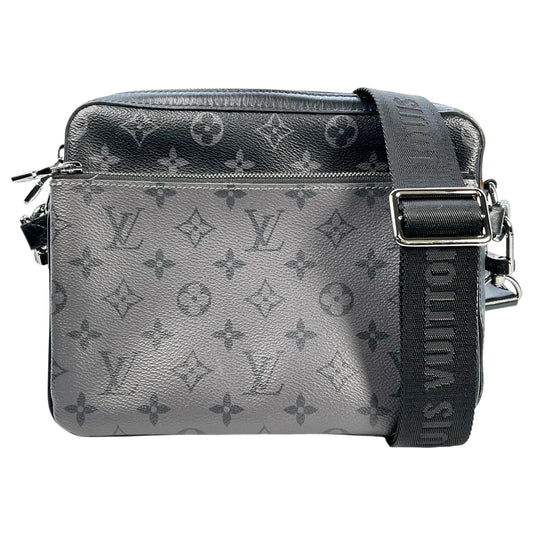 Louis Vuitton Trio Messenger Monogram Eclipse Shoulder Bag - Black