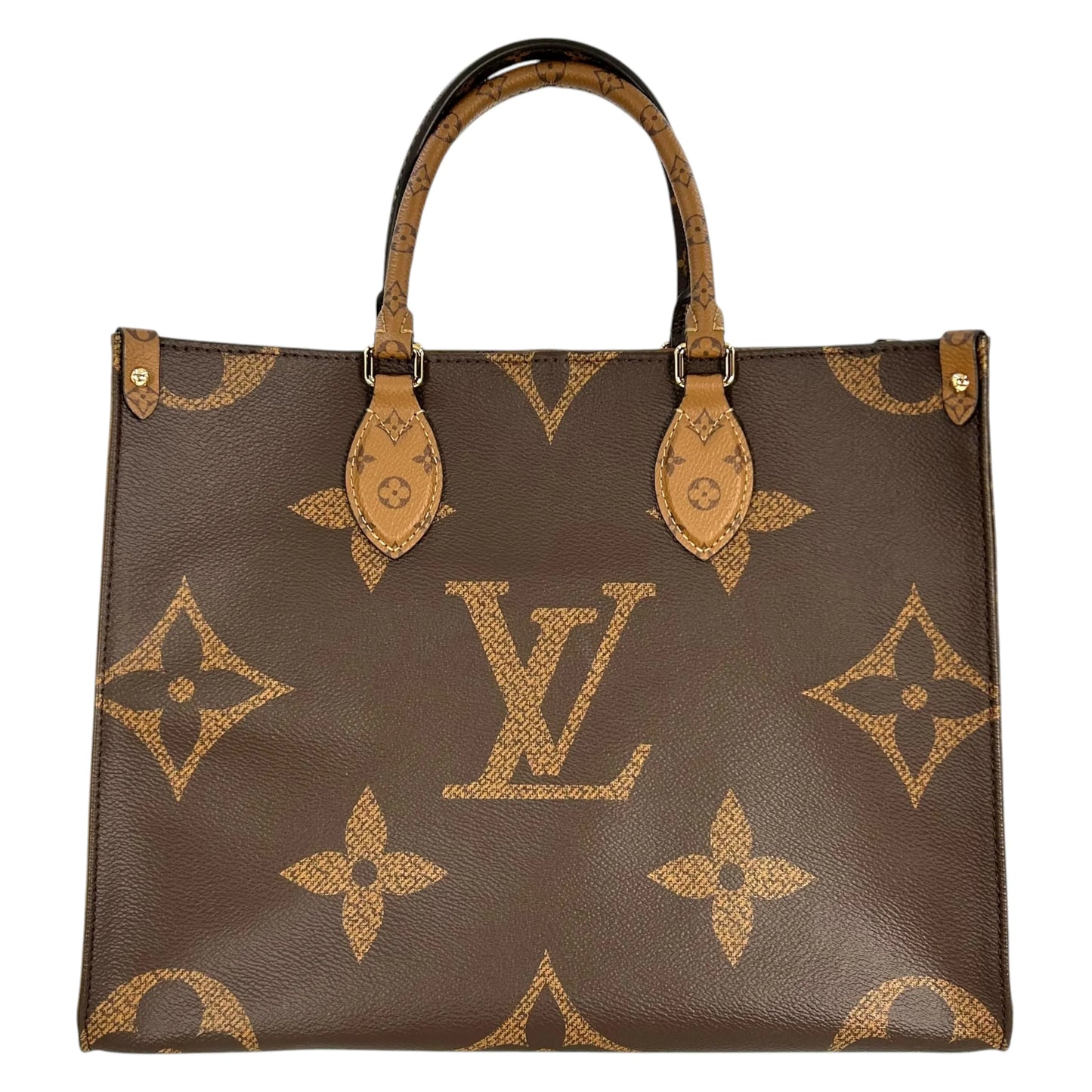 Louis Vuitton On The Go MM Hand Bag Shoulder Bag - Brown - 34948