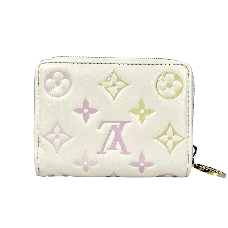 Louis Vuitton Monogram Portefeuille Lou Compact Wallet - White