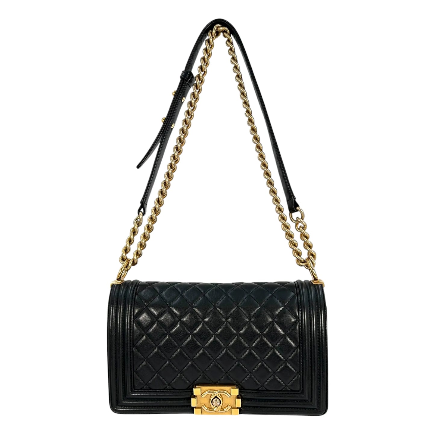 CHANEL Boy Chanel Hand Bag Shoulder Bag - Black