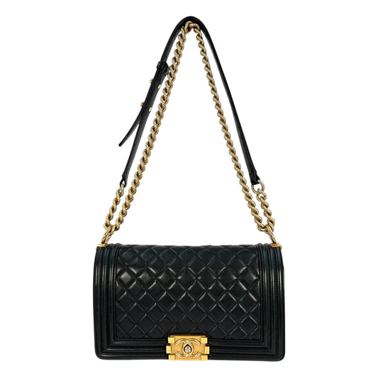 CHANEL Boy Chanel Hand Bag Shoulder Bag - Black