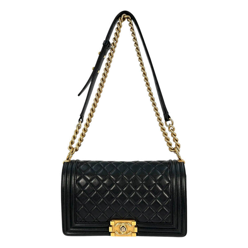 CHANEL Boy Chanel Hand Bag Shoulder Bag - Black