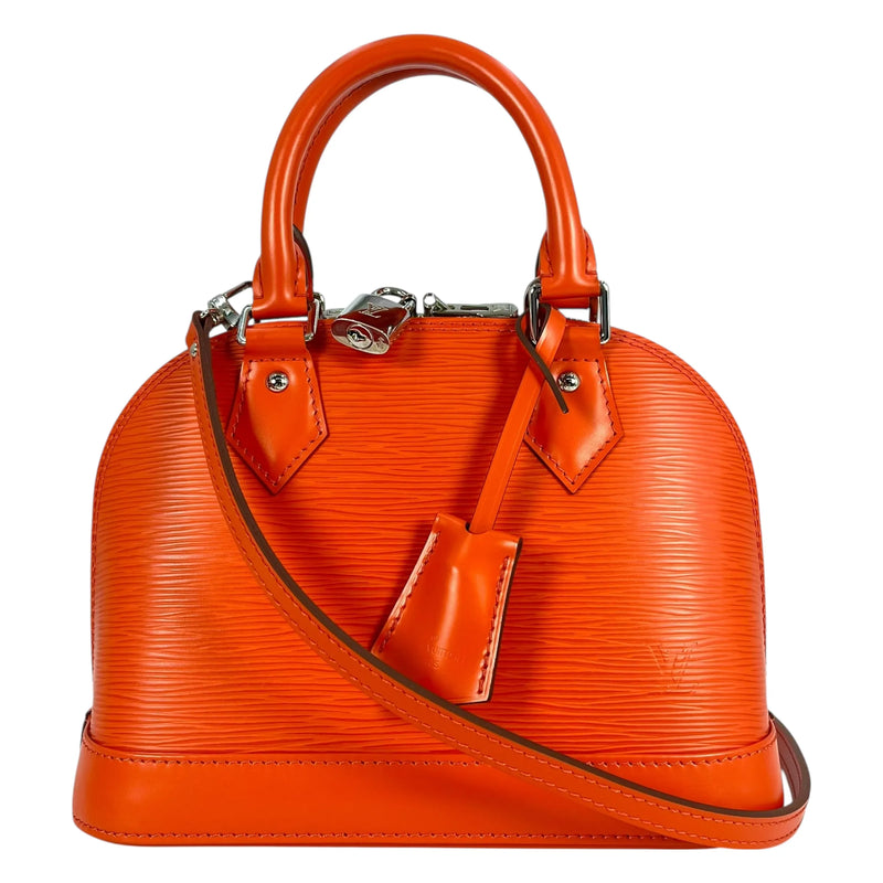 LOUIS VUITTON Alma BB Epi Leather Hand Bag Shoulder Bag - Orange