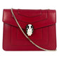 BVLGARI Serpenti Forever Crossbody Bag Chain Shouder Bag - Red