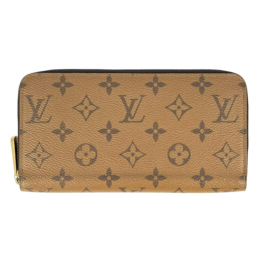 LOUIS VUITTON Monogram Reverse Zippy Long Wallet - Brown