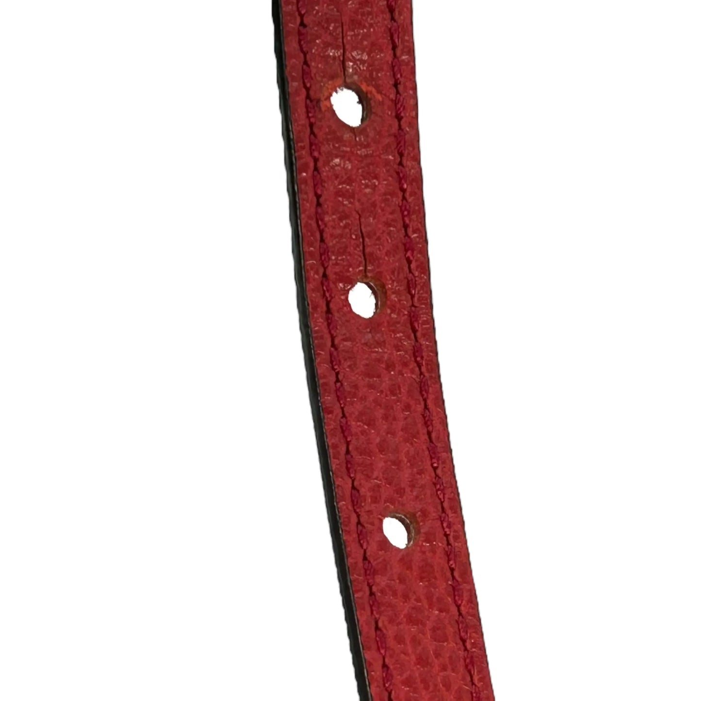 GUCCI GG Canvas and Leather Shoulder Bag - Red