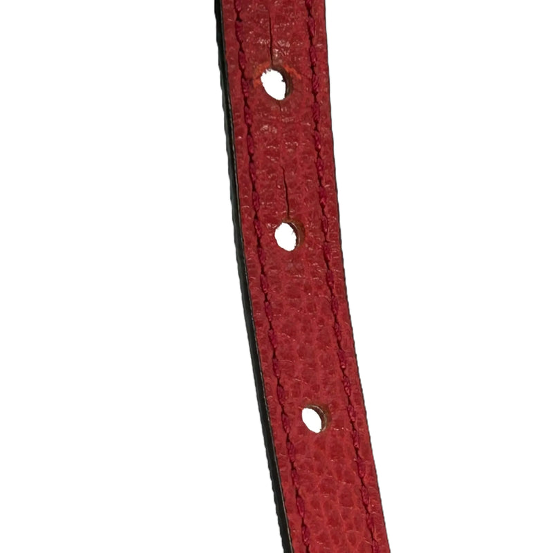 GUCCI GG Canvas and Leather Shoulder Bag - Red