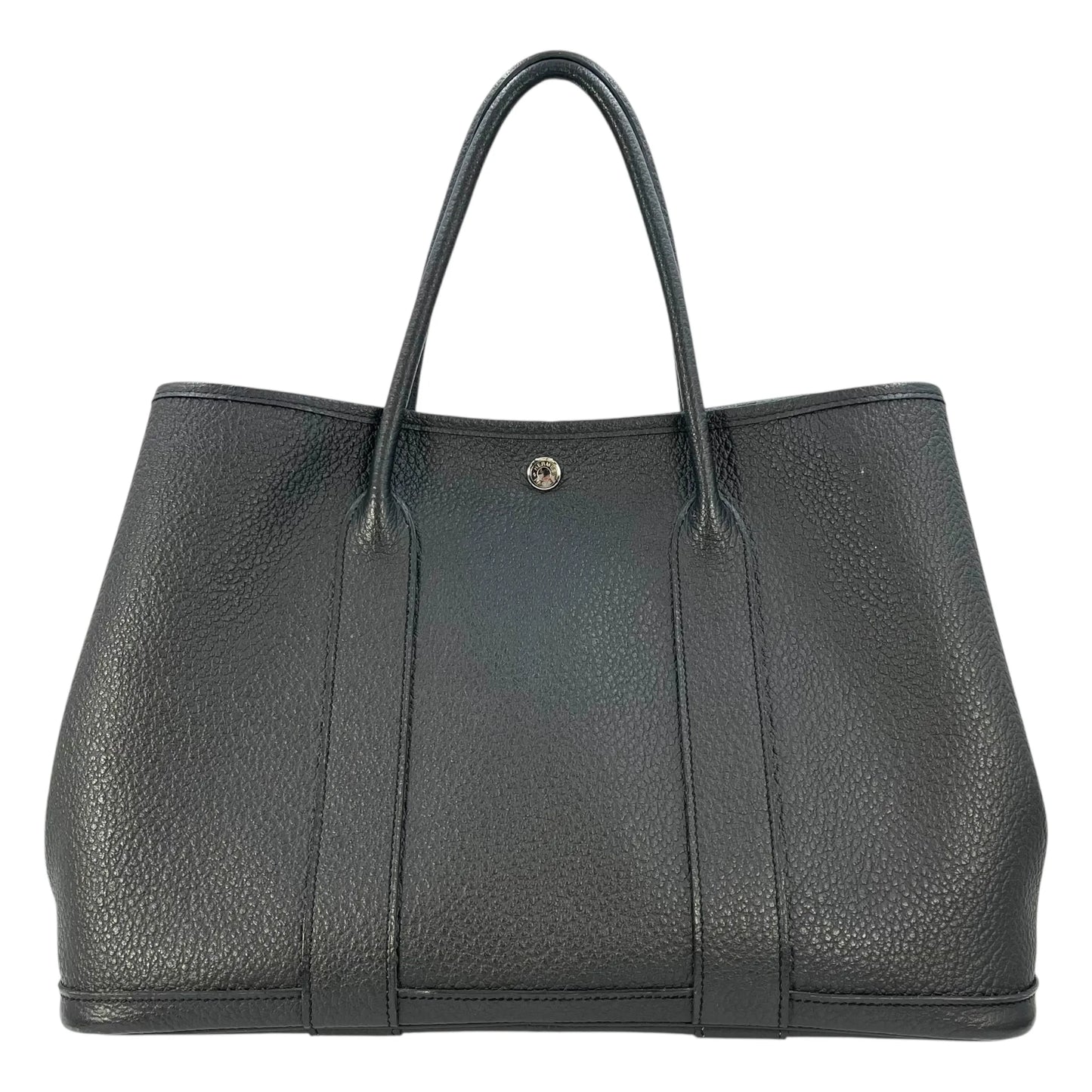 HERMES Garden Party PM Negonda X Stamped Tote Bag - Black