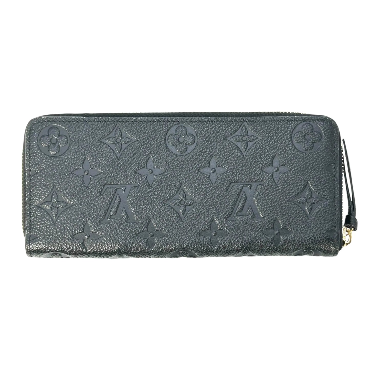 LOUIS VUITTON Portefeuille Monogram Empreinte Long Wallet - Black 