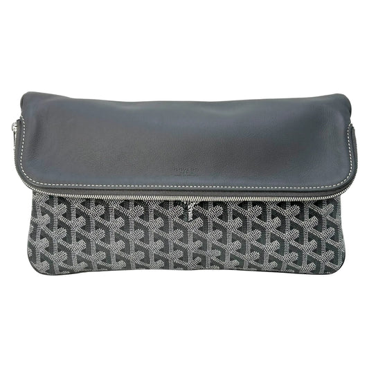 Goyard Saint Marie MM Leather Clutch Bag - Grey 
