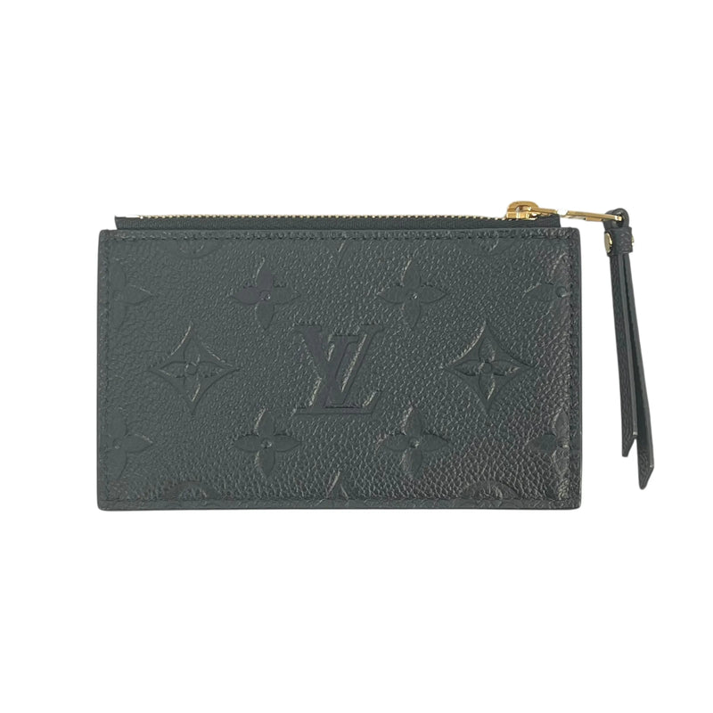 LOUIS VUITTON Porte Carte Monogram Empreinte Coin Case and Card Case - Black 