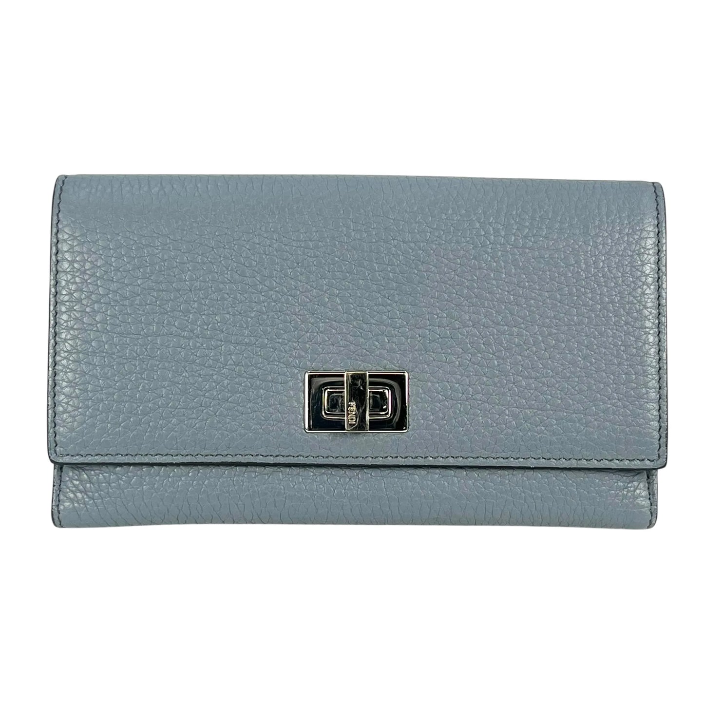 FENDI Peekaboo Continental Long Wallet - Blue 