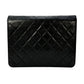 CHANEL Matelasse Lambskin Chain Shoulder Bag - Black
