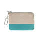 CELINE Two-Tone Key Ring Coin Case - Gray and Blue 