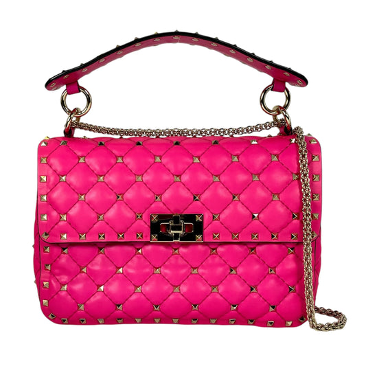 Valentino Garavani Medium Rockstud Spike Shoulder Bag/Handbag - Pink 