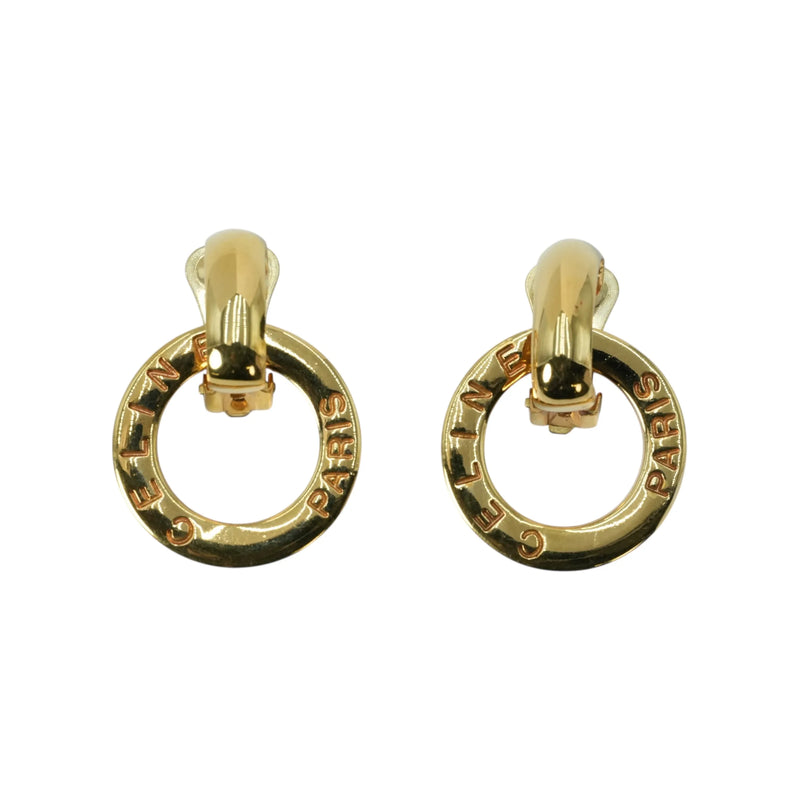 CELINE サークル ロゴ ピアス - GP