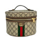 GUCCI Ophidia GG Supreme Canvas Cosmetic Case Handbag - Brown 