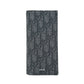 Christian Dior Oblique Jacquard Vertical Long Wallet - Black 