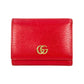GUCCI GG Marmont Leather Trifold Compact Wallet - Red