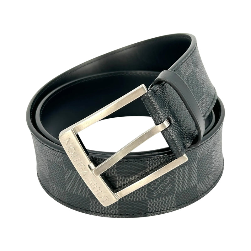LOUIS VUITTON Damier Graphite Belt - Black