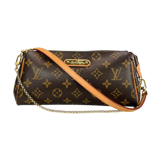 LOUIS VUITTON Eva Clutch Monogram Canvas Shoulder Bag - Brown