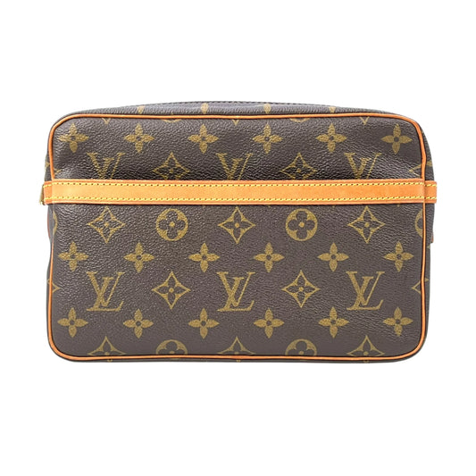 LOUIS VUITTON Monogram Compiègne Clutch Bag - Brown 