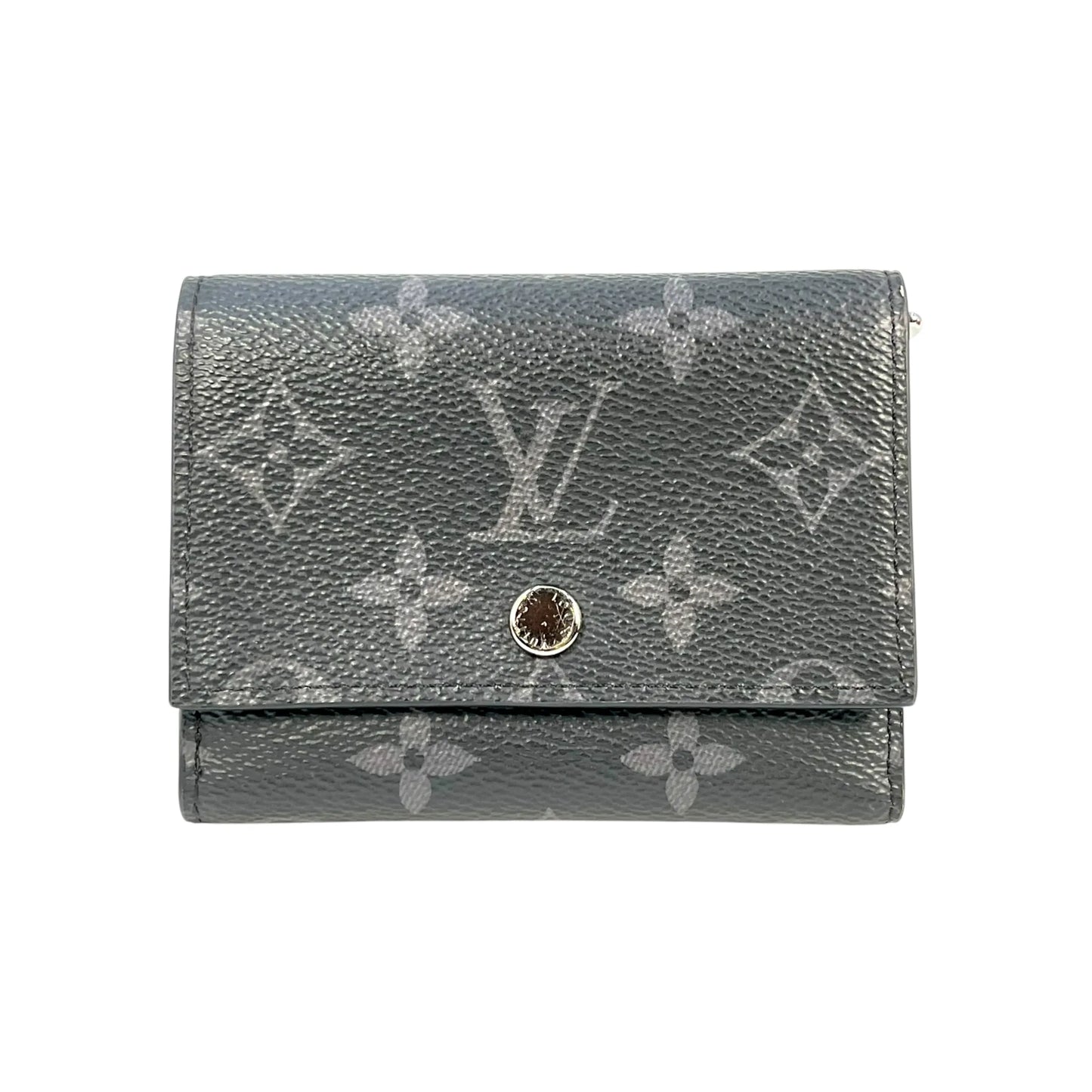 LOUIS VUITTON Monogram Eclipse Compact Wallet - Black 