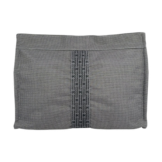 HERMES Air Line Canvas Clutch Bag - Grey 