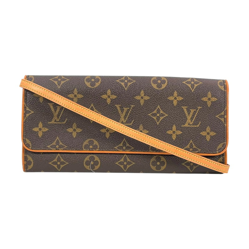 Louis Vuitton モノグラム ポシェット ツインGM モノグラムキャンバス ショルダーバッグ - ブラウン