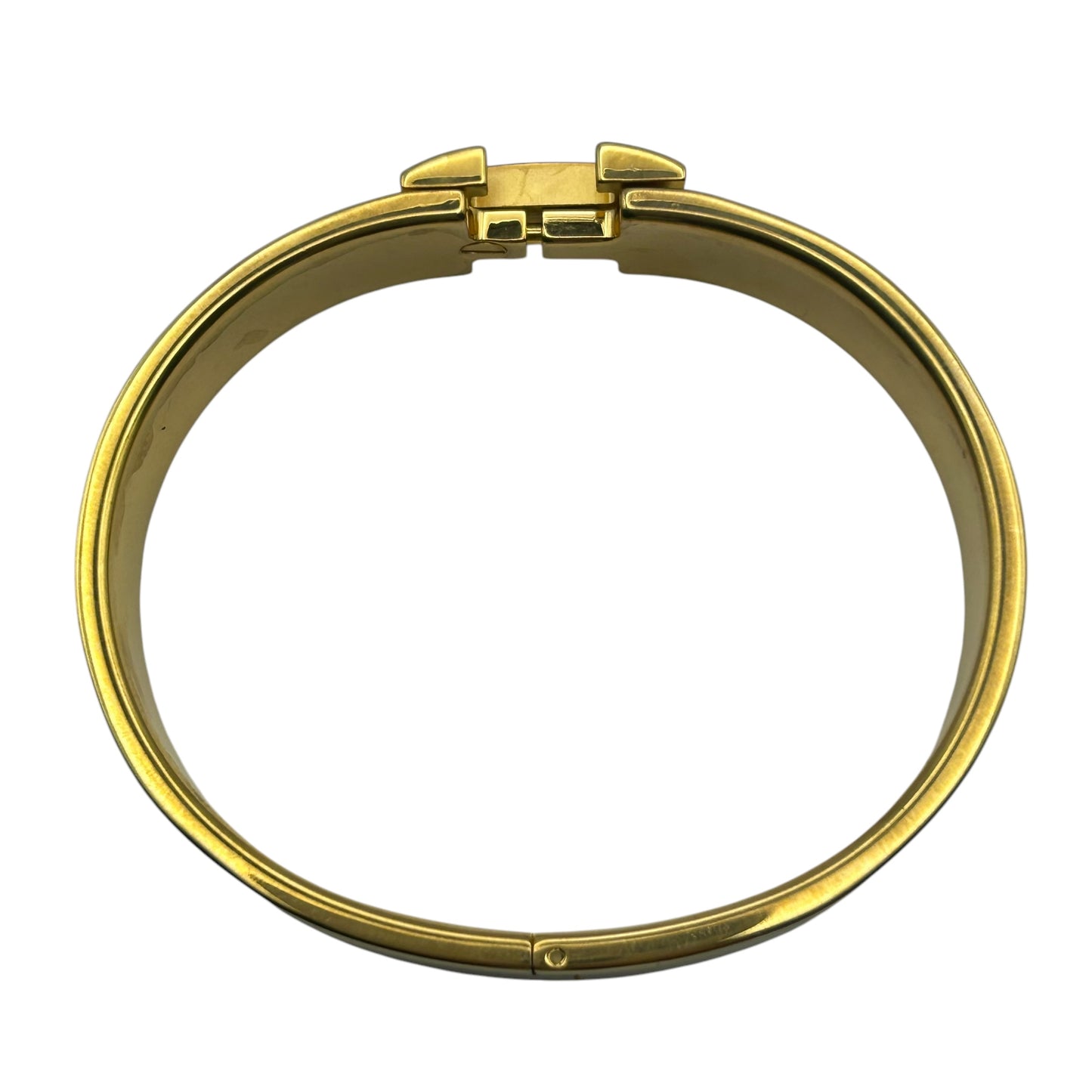 HERMES Clic H Cream Gold