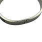 HERMES Jet Bangle Black Silver Bracelet Accessories
