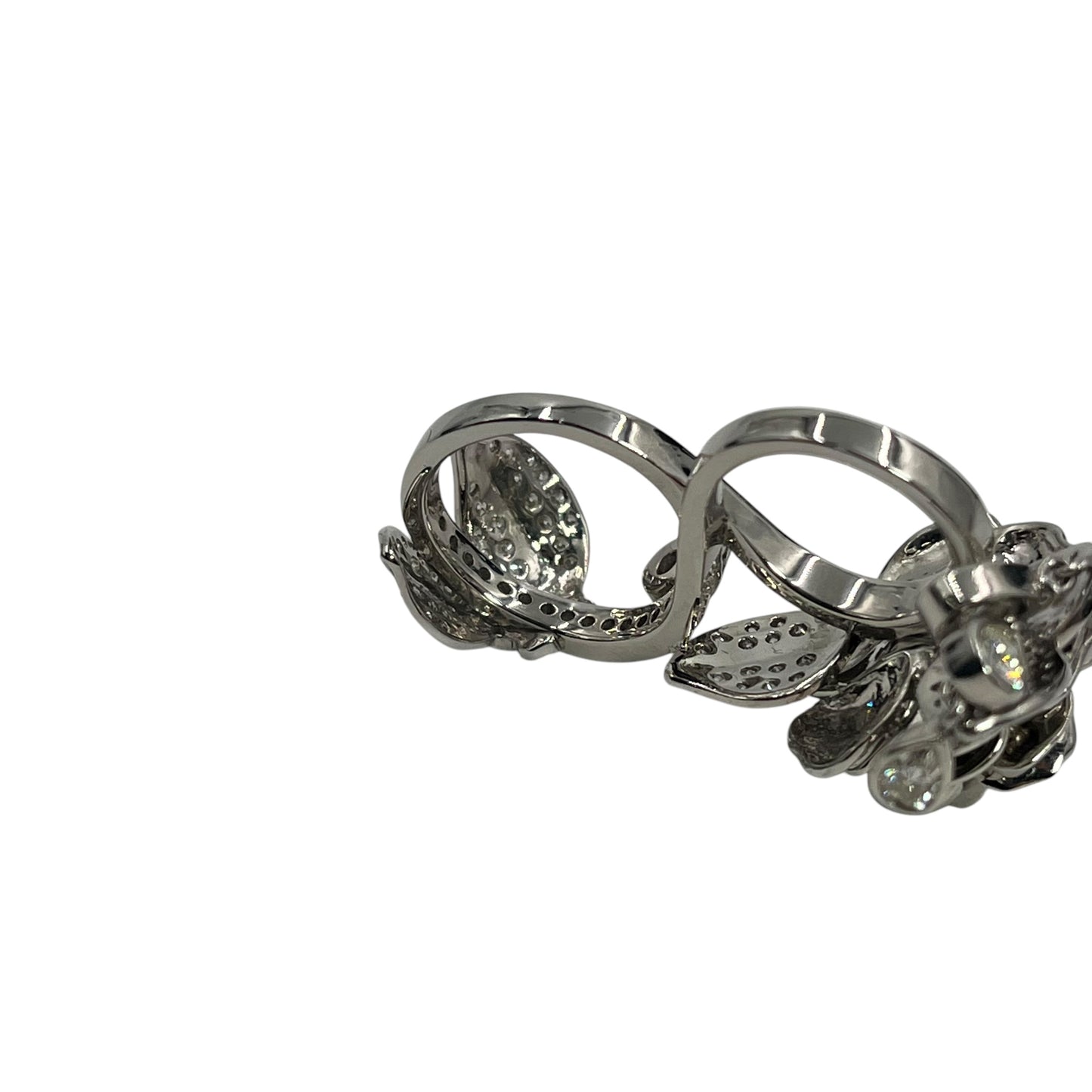 Platinum 950 Diamond Double Ring