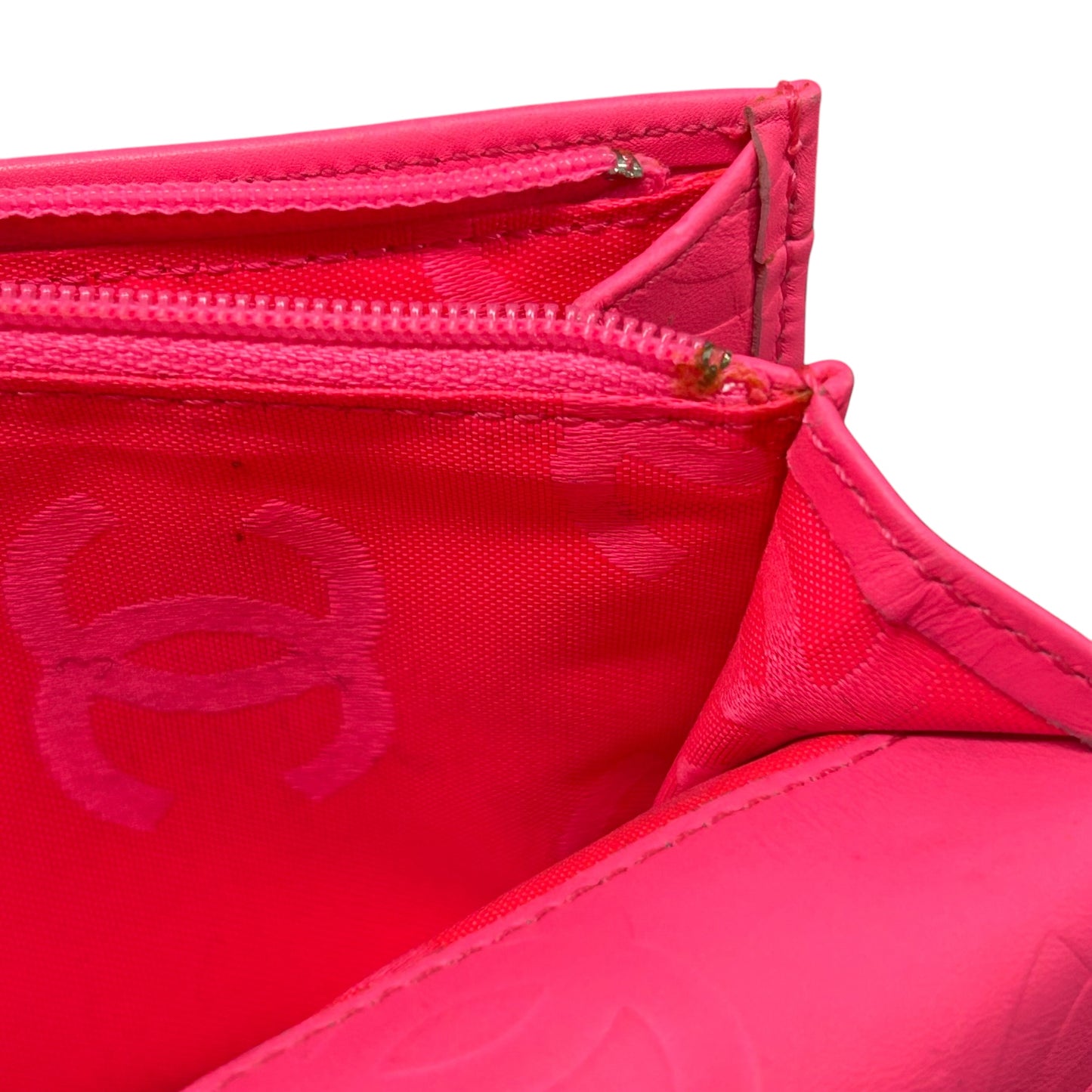 CHANEL Cambon Line Bi-fold long wallet