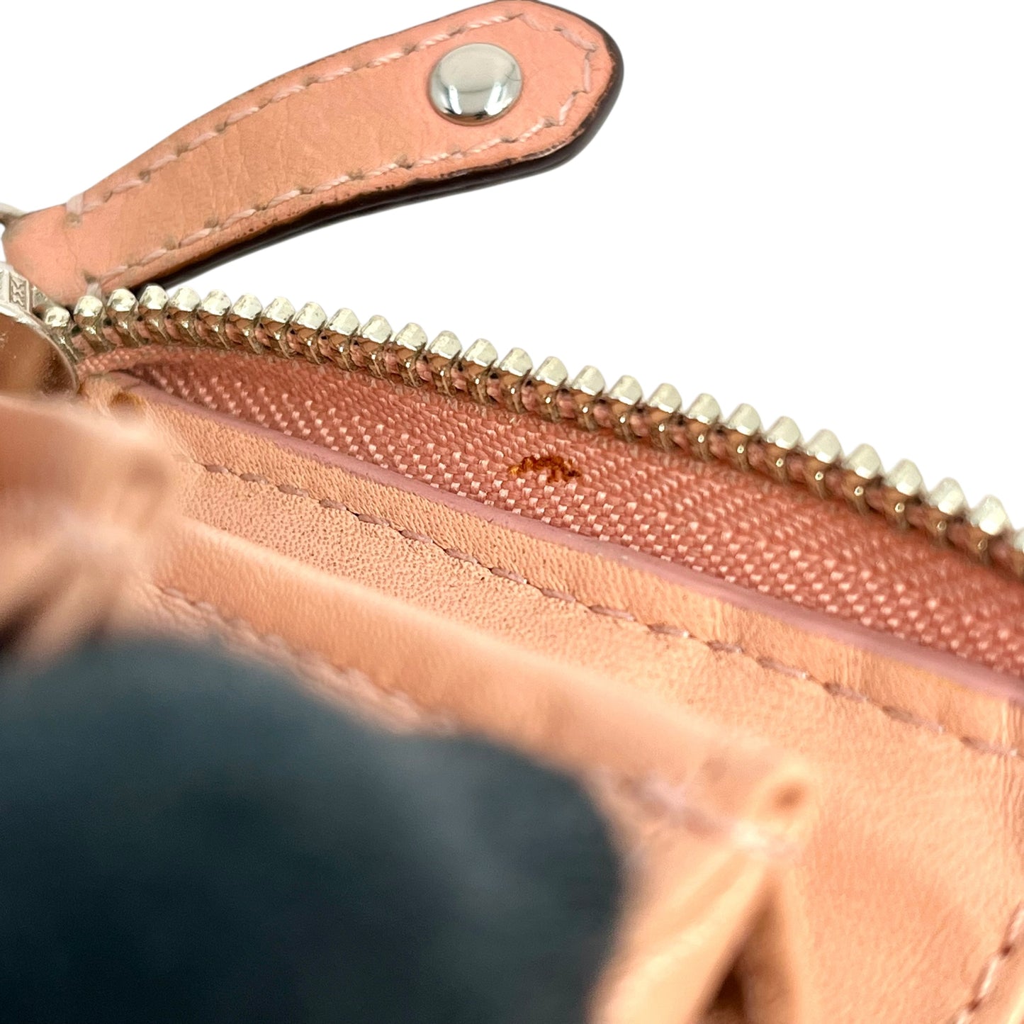 COACH Madison gathered leather zip around wallet