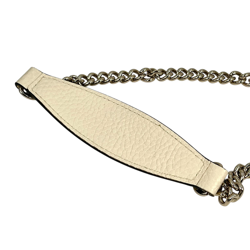GUCCI Soho Chain Wallet - Cream