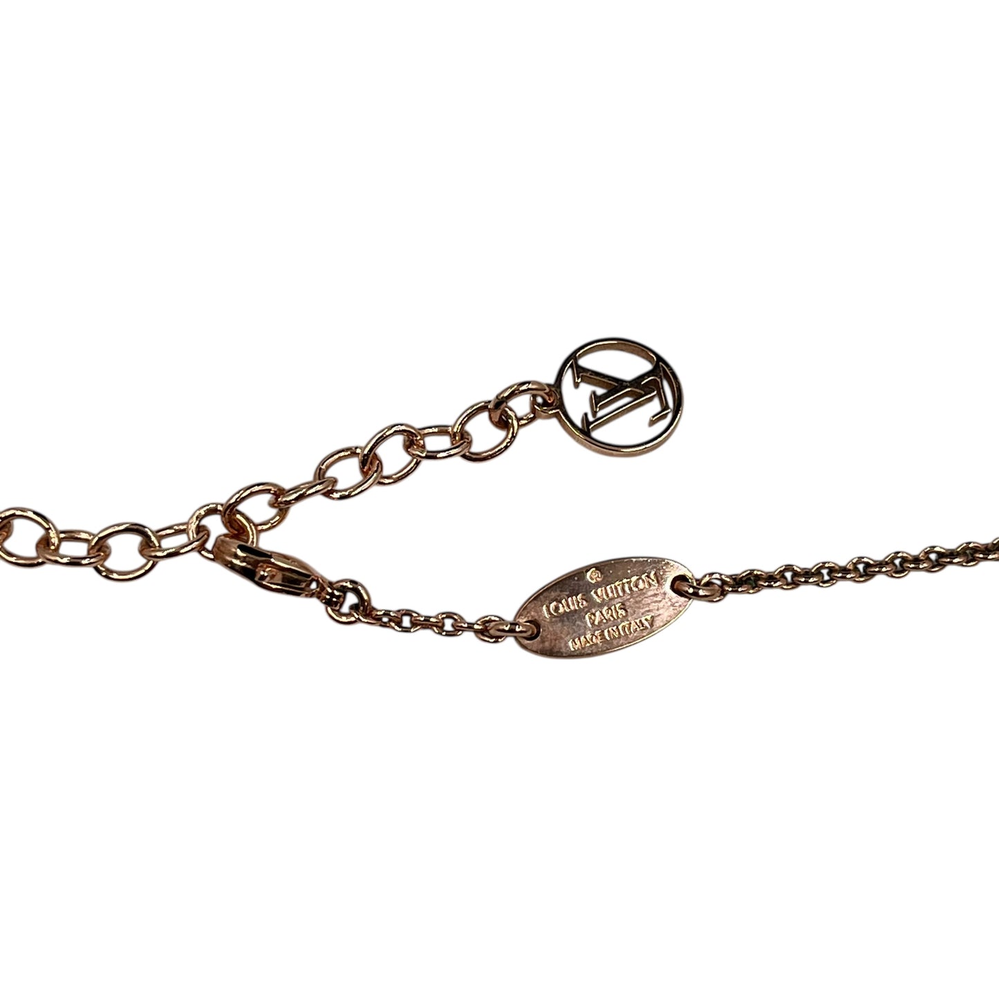 Louis Vuitton Essential V Necklace Rose Gold